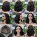 Bouncy Curl Double Drawn 13x4 Transparent Lace Full Frontal 300% Density Wig